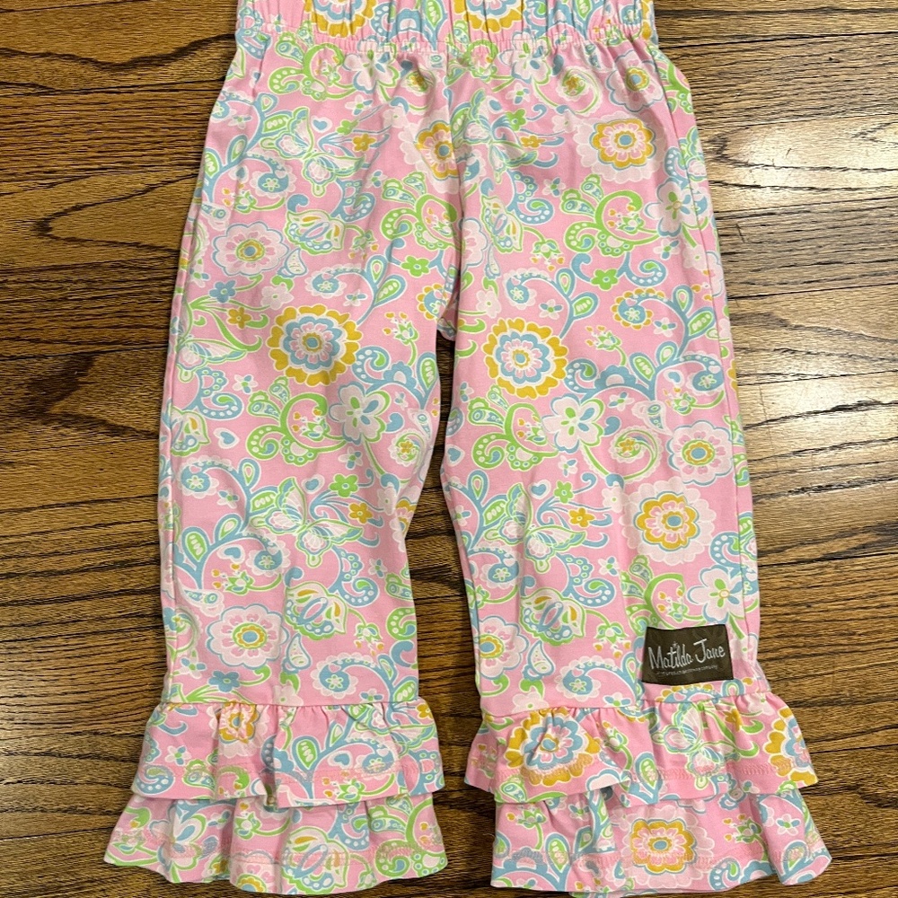 Matilda Jane Floral Ruffle Pants